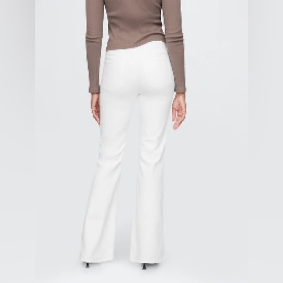 GAP Vintage Flare High Rise Jeans - White Size 10R/30 - Picture 2 of 12